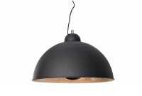 Lampe suspension design coloris noir et doré