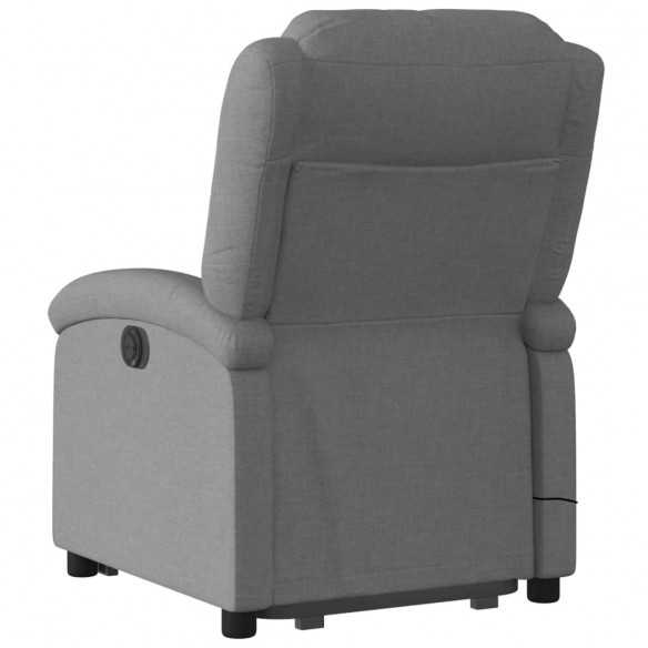 Fauteuil de massage inclinable Gris foncé Tissu