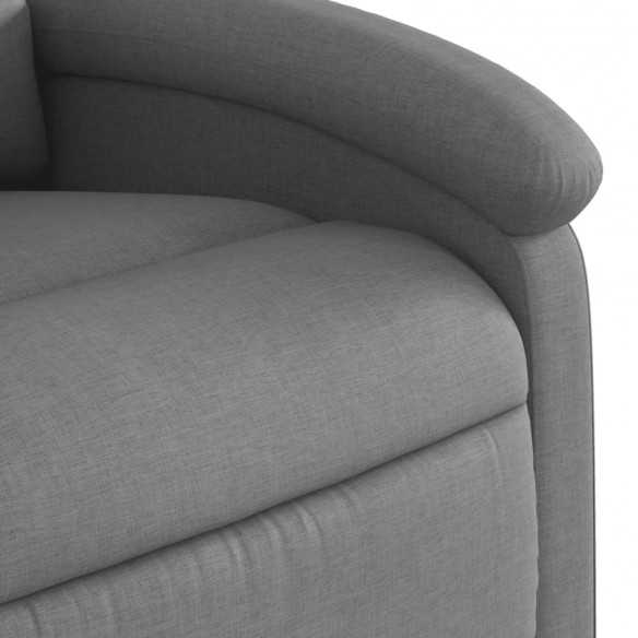 Fauteuil de massage inclinable Gris foncé Tissu