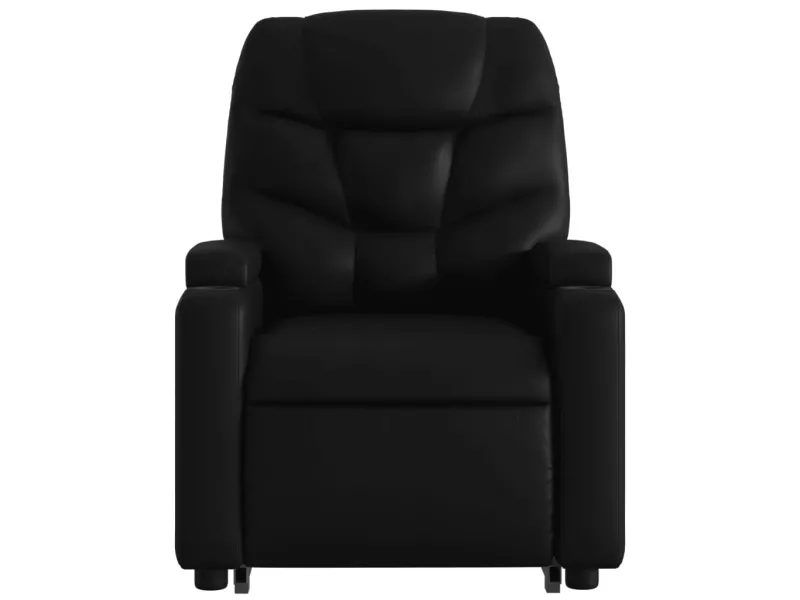 Fauteuil inclinable de massage Noir Similicuir