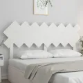 Tête de lit Blanc 159,5x3x80,5 cm Bois massif de pin