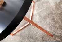 Table d'appoint noire design en bois / métal