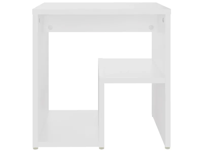 Table de chevet Blanc 40x30x40 cm Aggloméré