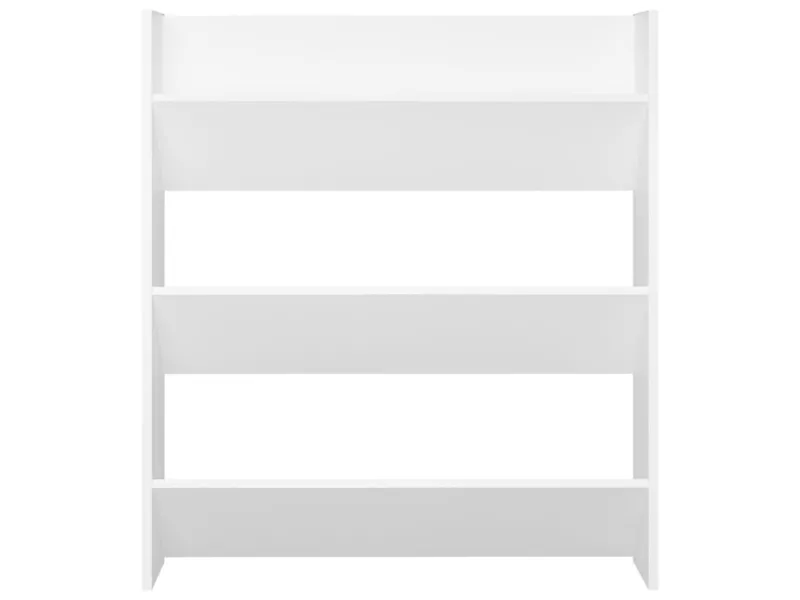 Armoire à chaussures murale Blanc 80x18x90 cm Aggloméré