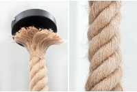 Lampe suspension design coloris naturel