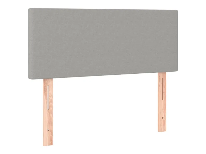 Tête de lit Gris clair 90x5x78/88 cm Tissu