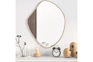 Miroir mural Doré 60x50 cm