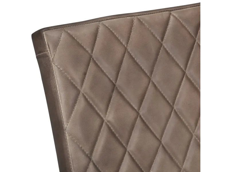 Chaises à manger cantilever lot de 2 marron cuir véritable