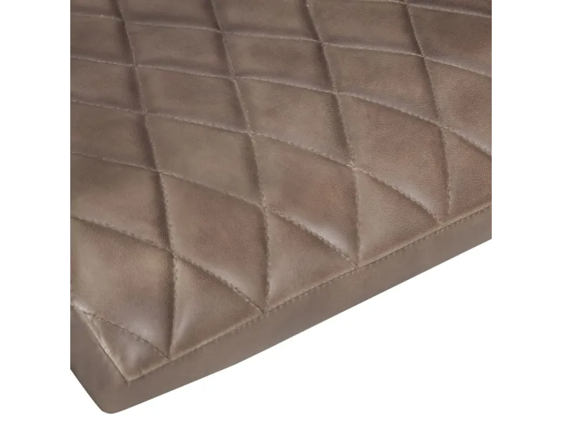 Chaises à manger cantilever lot de 2 marron cuir véritable