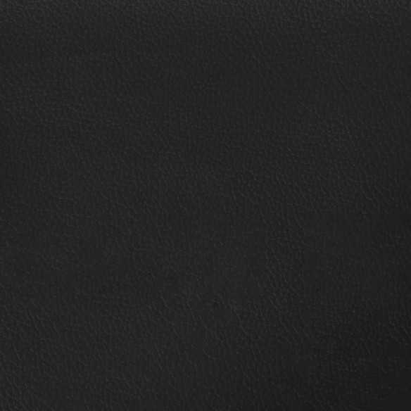 Fauteuil inclinable de massage avec repose-pied noir similicuir