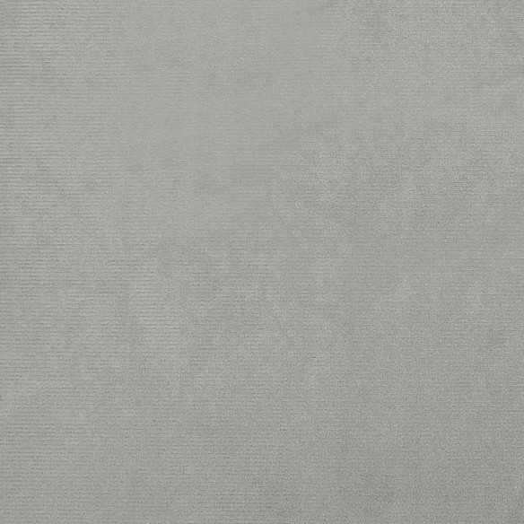 Fauteuil cabriolet gris clair velours