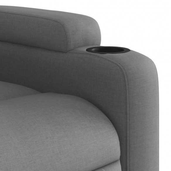 Fauteuil de massage inclinable Gris foncé Tissu