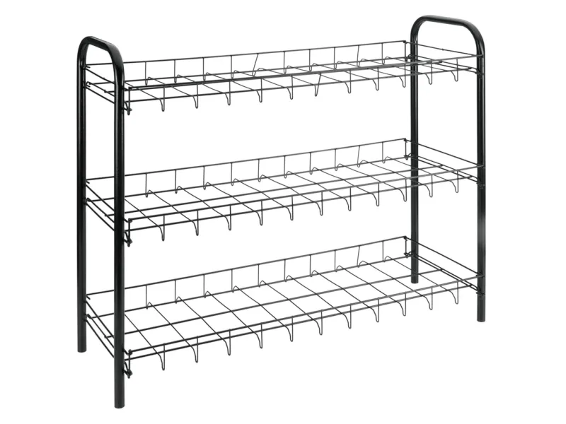 Metaltex Étagère à chaussures à 3 niveaux Shoe 3 Noir