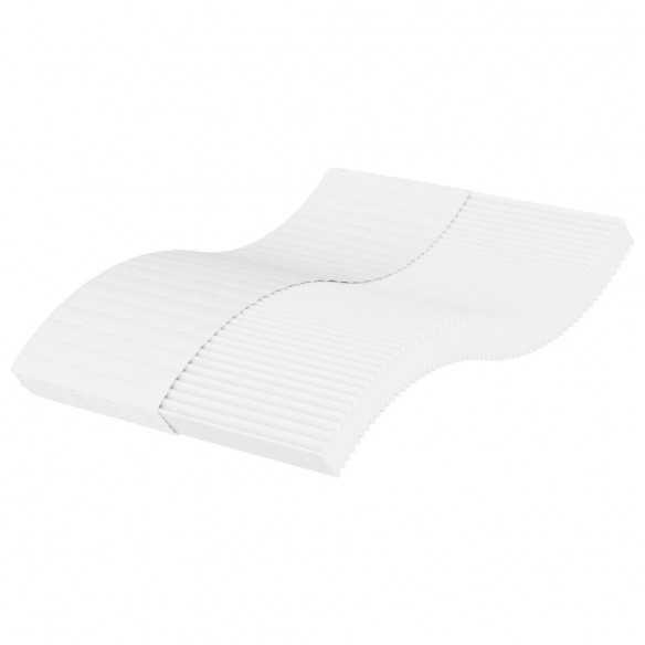 Matelas en mousse blanc 140x190 cm dureté H2 H3
