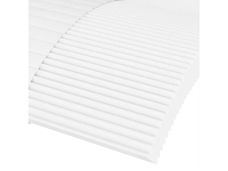 Matelas en mousse blanc 140x190 cm dureté H2 H3