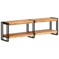 Meuble TV 140x30x40 cm bois d'acacia massif