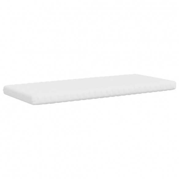 Matelas en mousse blanc 90x200 cm 7 zones dureté 20 ILD