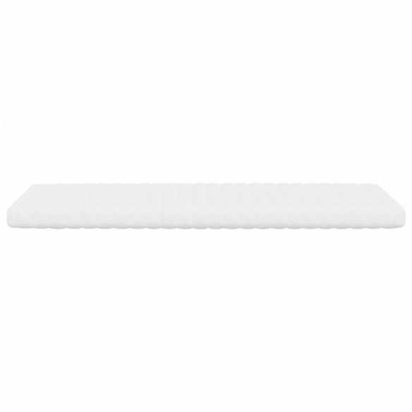 Matelas en mousse blanc 90x200 cm 7 zones dureté 20 ILD