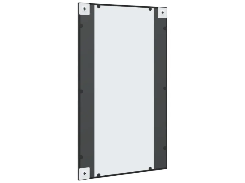 Miroir mural noir 60x100 cm rectangulaire fer