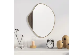 Miroir mural Doré 50x40 cm