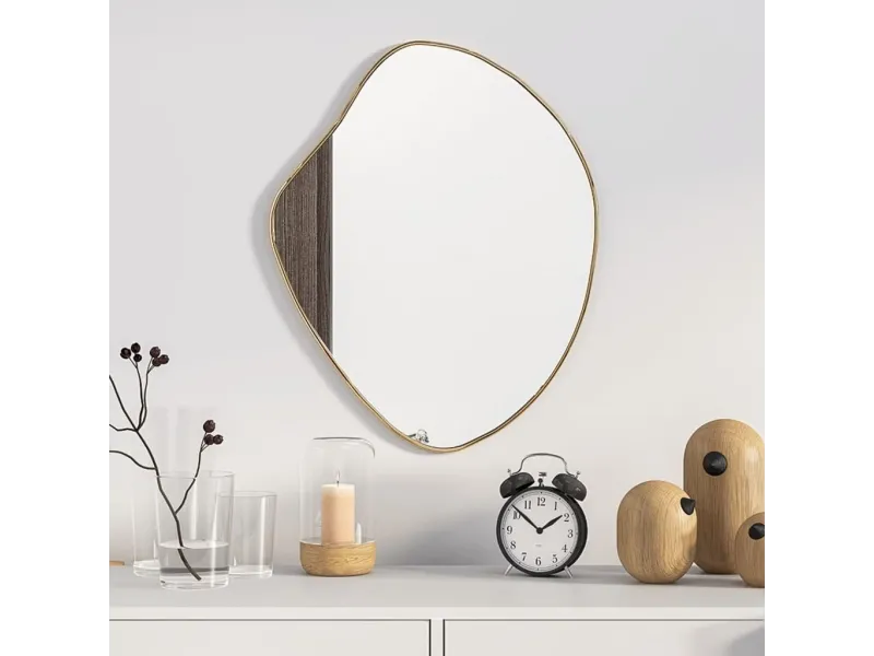 Miroir mural Doré 50x40 cm