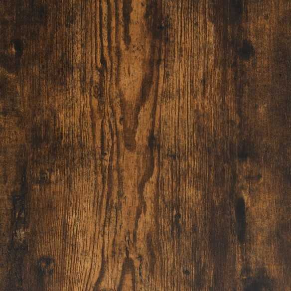 Étagère à chaussures chêne fumé 60x30x85 cm bois d'ingénierie