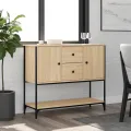 Buffet chêne sonoma 100x36x85 cm bois d'ingénierie