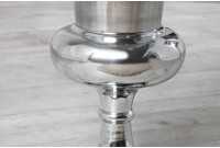Vase design en aluminium de couleur argenté