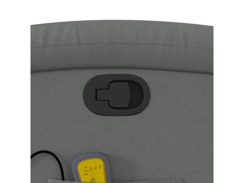 Fauteuil de massage inclinable Gris foncé Tissu