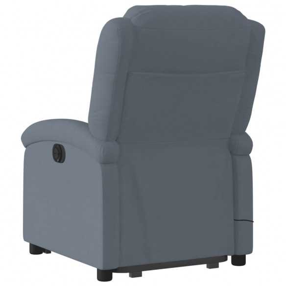 Fauteuil de massage inclinable Gris foncé Velours