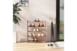 Étagère à chaussures Marron 65x24x81 cm Bois d'ingénierie