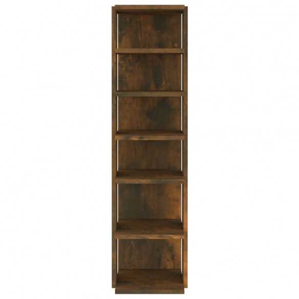 Étagère à chaussures Chêne fumé 27,5x27x102cm Bois d'ingénierie