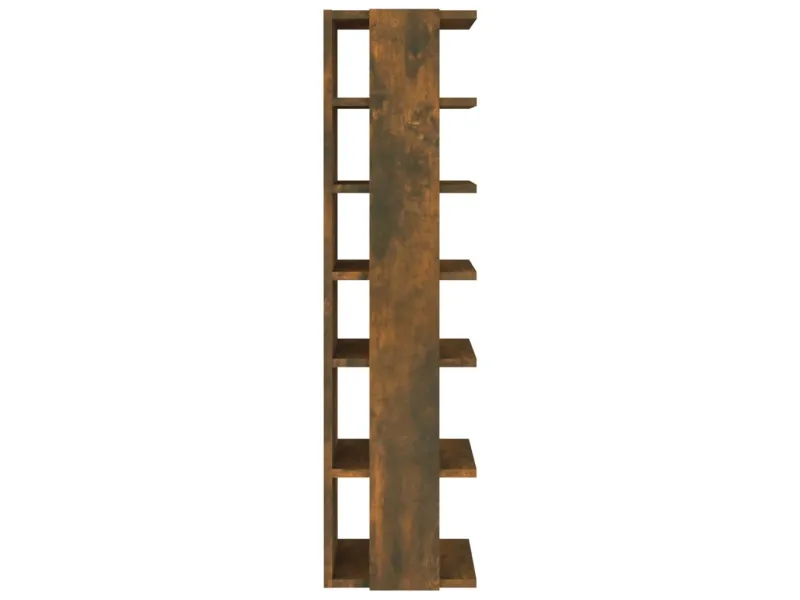 Étagère à chaussures Chêne fumé 27,5x27x102cm Bois d'ingénierie
