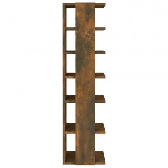 Étagère à chaussures Chêne fumé 27,5x27x102cm Bois d'ingénierie