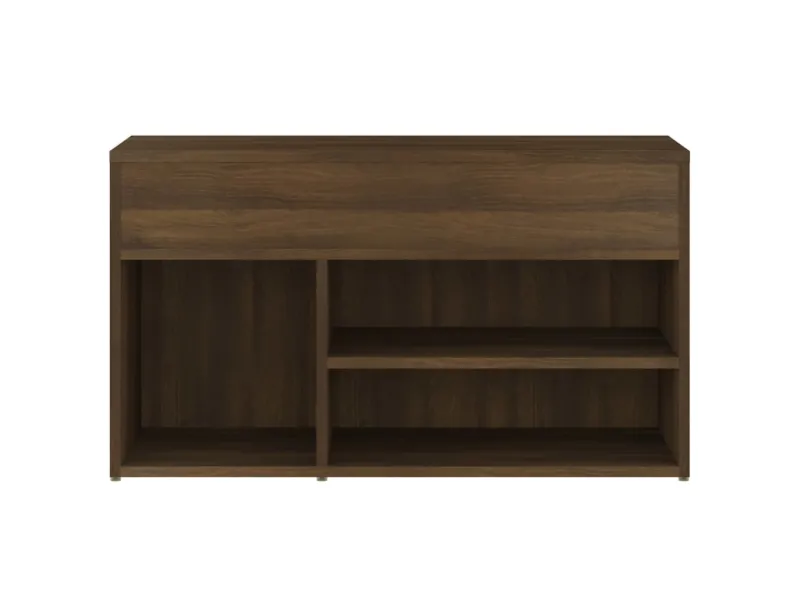 Banc à chaussures Chêne marron 80x30x45 cm Bois d'ingénierie
