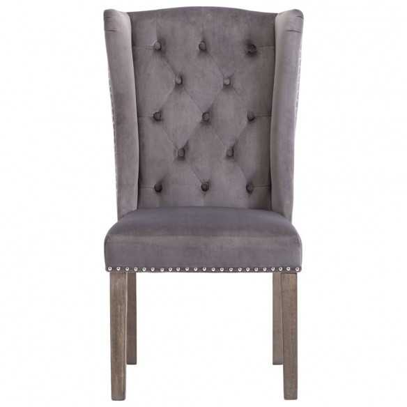 Chaise à manger Gris Velours