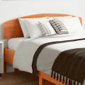 Tête de lit cire marron 135 cm bois massif de pin