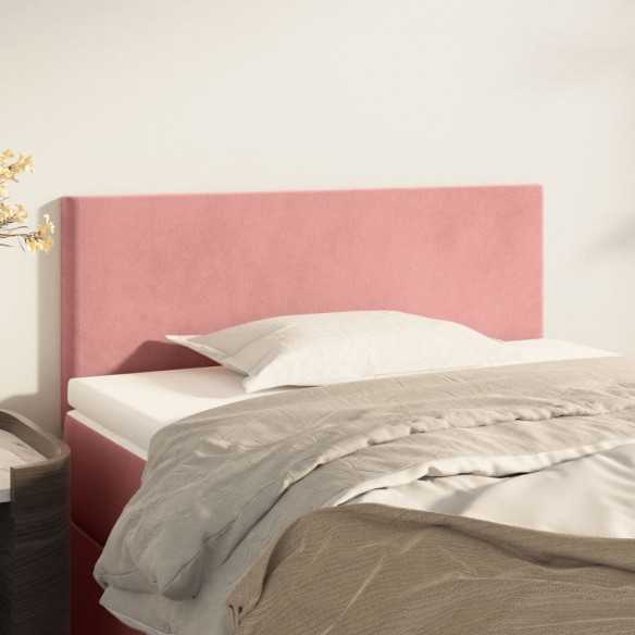 Tête de lit Rose 100x5x78/88 cm Velours