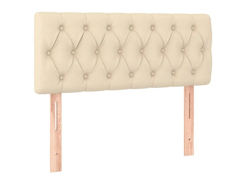 Tête de lit Crème 100x7x78/88 cm Tissu