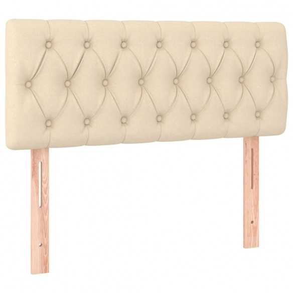 Tête de lit Crème 100x7x78/88 cm Tissu