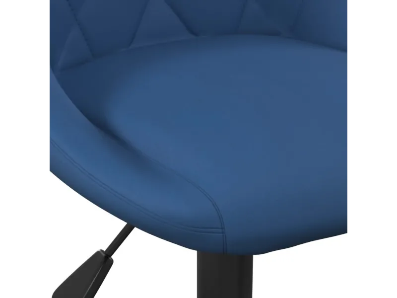 Tabourets de bar lot de 2 bleu velours