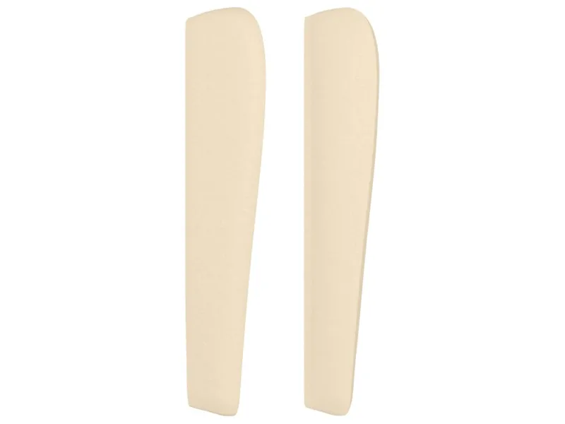 Tête de lit avec oreilles Crème 93x23x118/128 cm Tissu