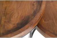 Tables d'appoint GIGOGNE en bois massif et métal