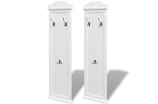 Portemanteaux 2 pcs Blanc 2