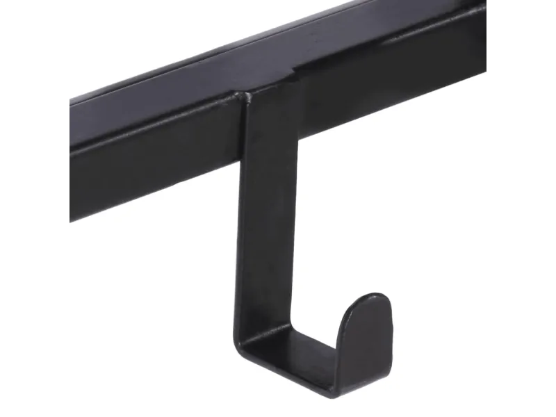 Porte-manteau 87x10x27 cm bois de manguier massif brut