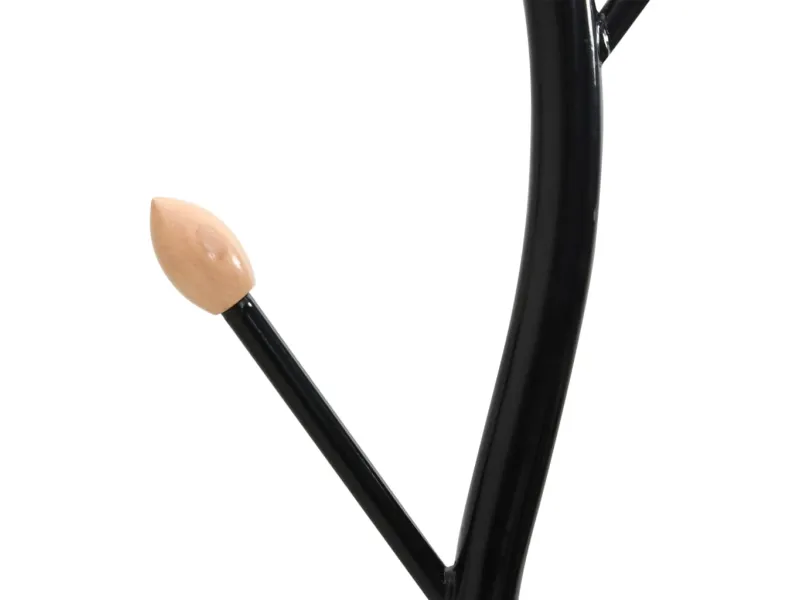 Porte-manteau noir 177 cm fer enduit de poudre