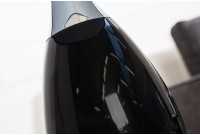 Lampe à poser moderne en métal et en toile de couleur noire