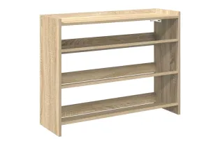Étagère à chaussures chêne sonoma 80x25x61,5 cm bois ingénierie 2