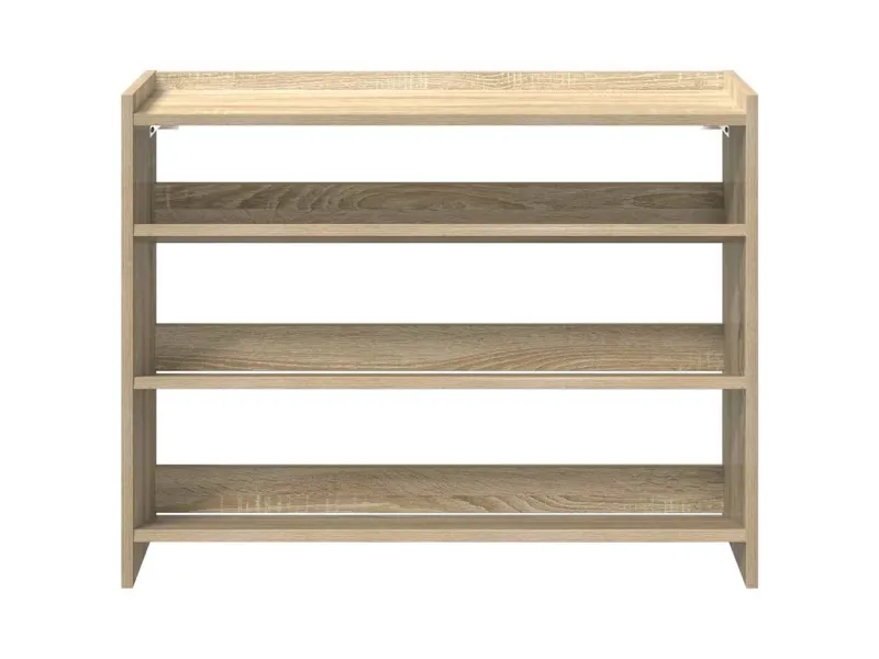 Étagère à chaussures chêne sonoma 80x25x61,5 cm bois ingénierie