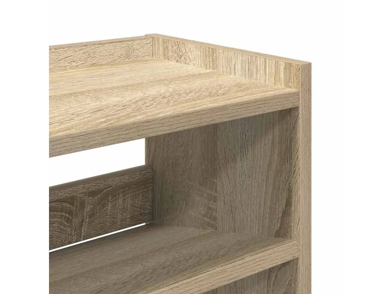 Étagère à chaussures chêne sonoma 80x25x61,5 cm bois ingénierie
